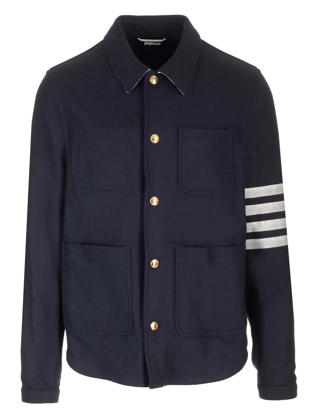   Thom Browne  GIACCA UTILITY IN LANA E CASHMERE A 4 BAR  