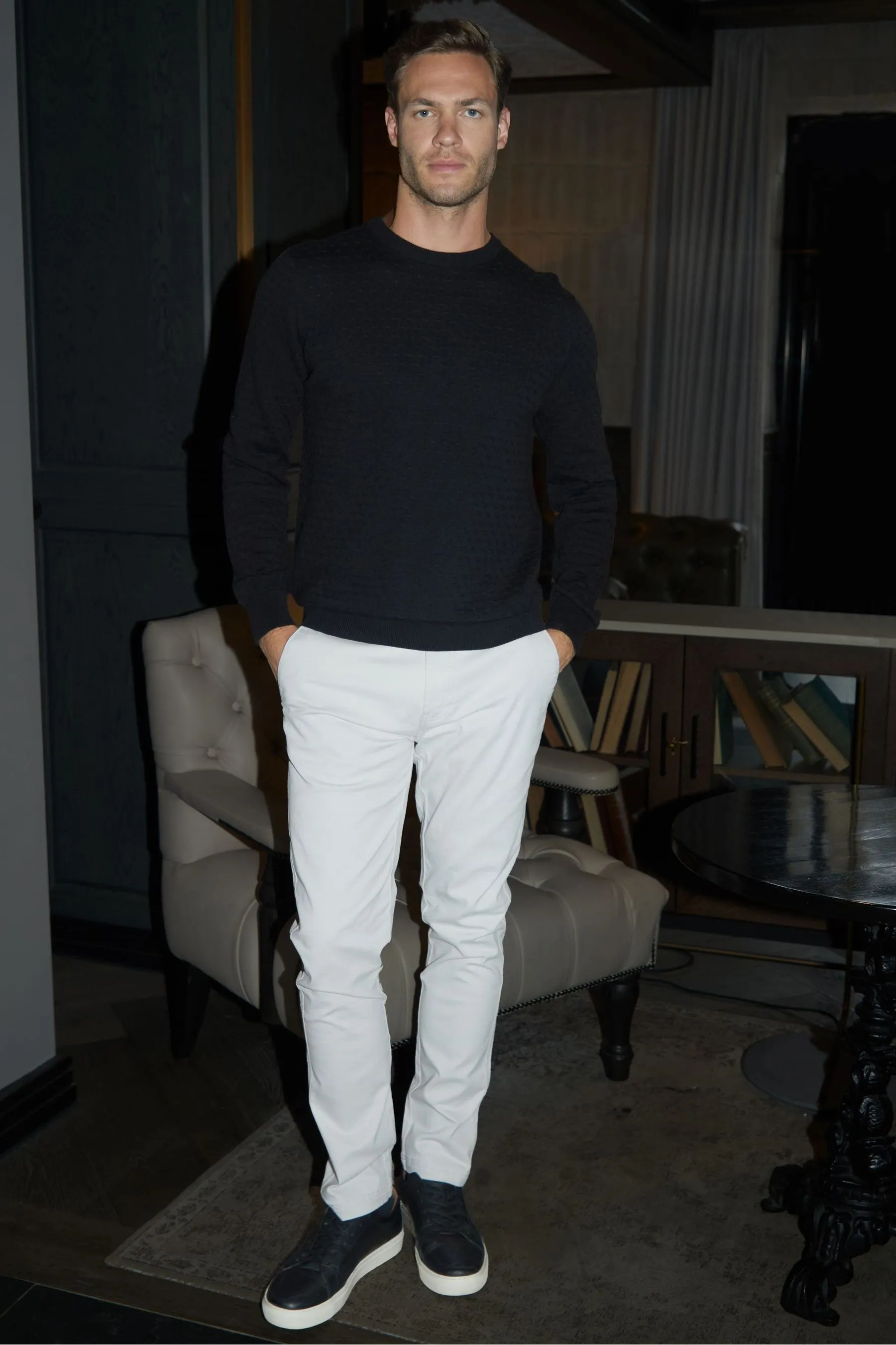Threadbare Mini Cable Textured Knit Crew Neck Jumper    