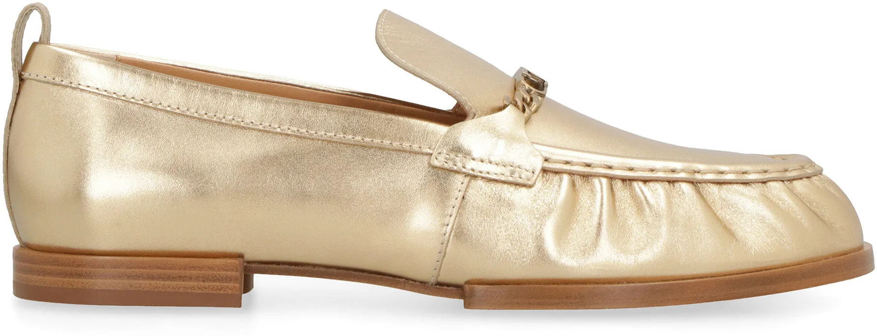 Tod's Mocassini in pelle metallizzata