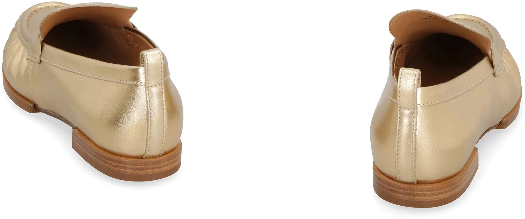 Tod's Mocassini in pelle metallizzata