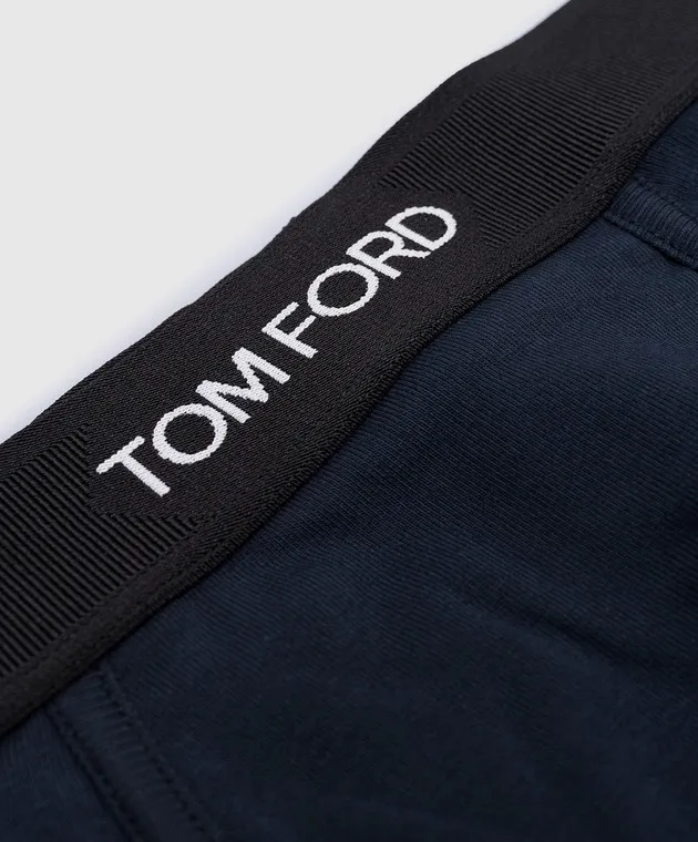 Tom Ford Boxer blu con logo T4LC31040