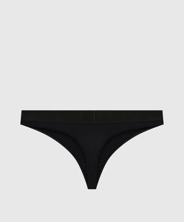 Tom Ford Slip perizoma nero con fantasia logo KNJ009JEX011