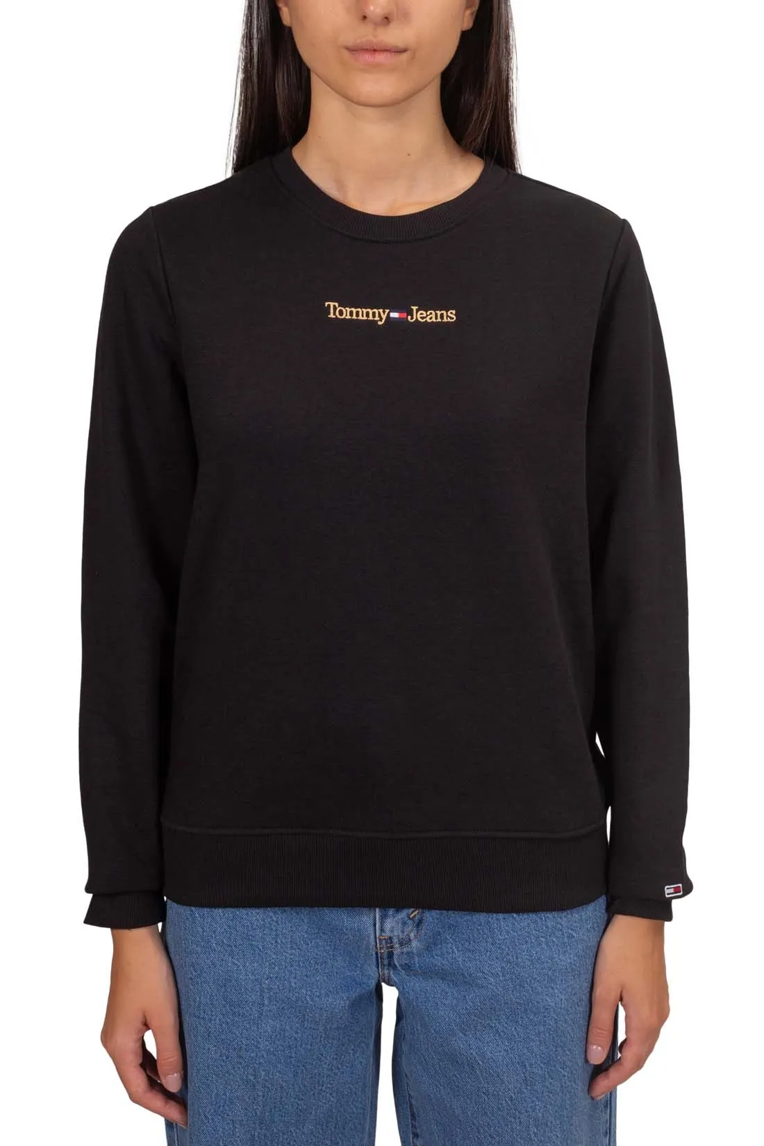 TOMMY JEANS Felpa estiva donna con logo lineare