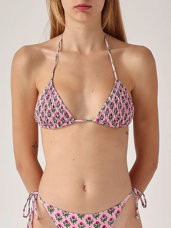Top donna MC2 Saint Barth Ria floreale Rosa Floreale