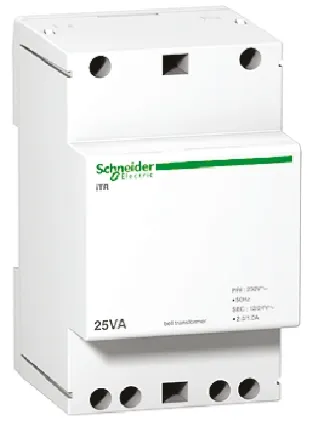 Trasformatore guida DIN Schneider Electric, secondario 12 V ac, 24V ca, 24VA, 1 uscita