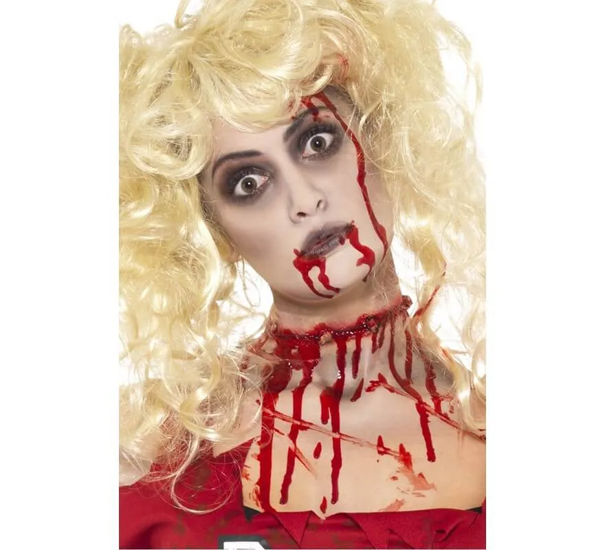 Trucco Zombie: vernice, capsule di sangue e spugna