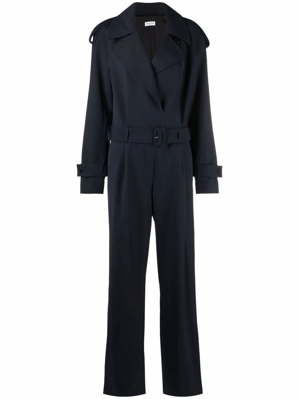 tuta con effetto trench