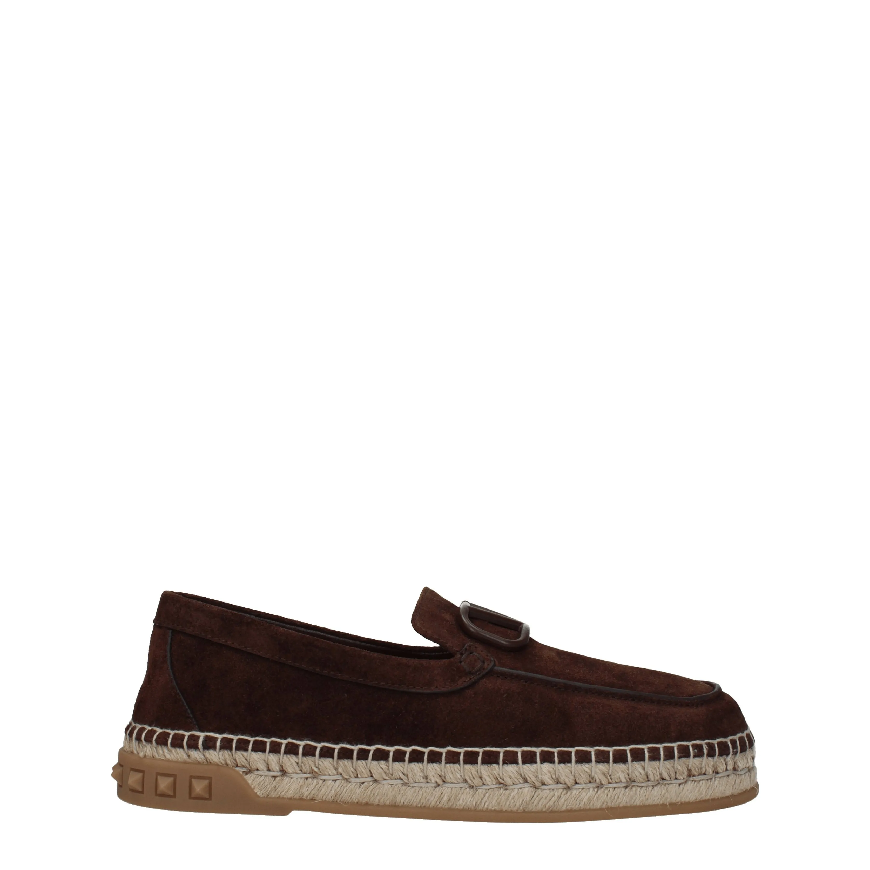 Valentino Garavani Espadrillas Uomo Camoscio Marrone