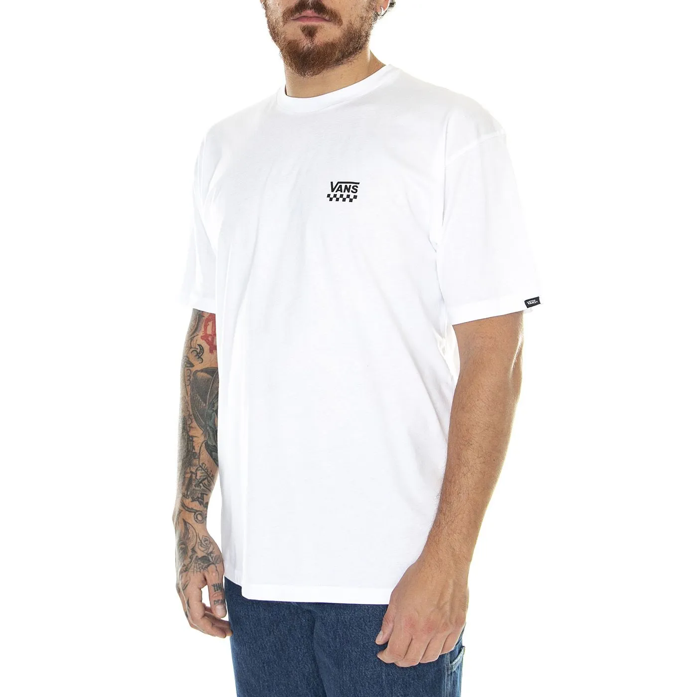 Vans Love Chest Logo S/S White - Maglietta Girocollo Uomo Bianca    