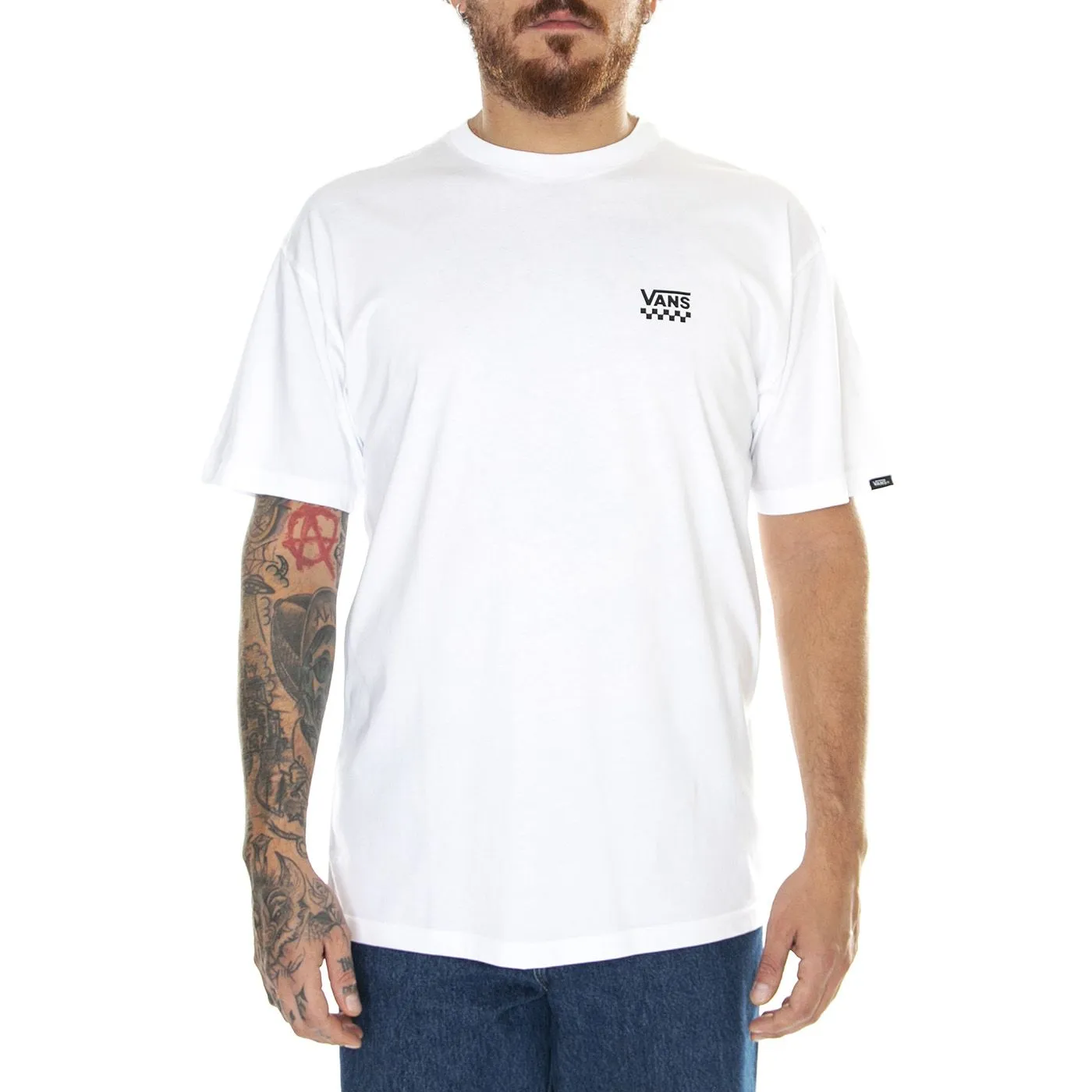 Vans Love Chest Logo S/S White - Maglietta Girocollo Uomo Bianca    