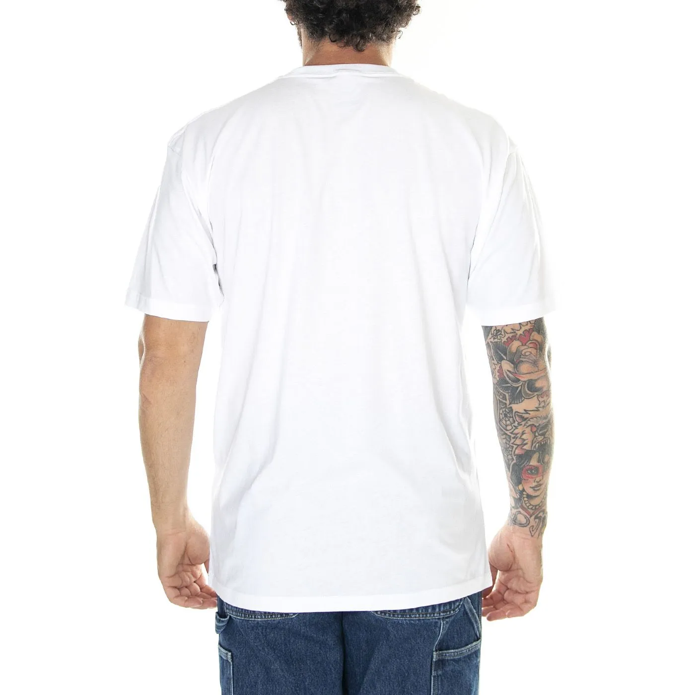 Vans Love Chest Logo S/S White - Maglietta Girocollo Uomo Bianca    