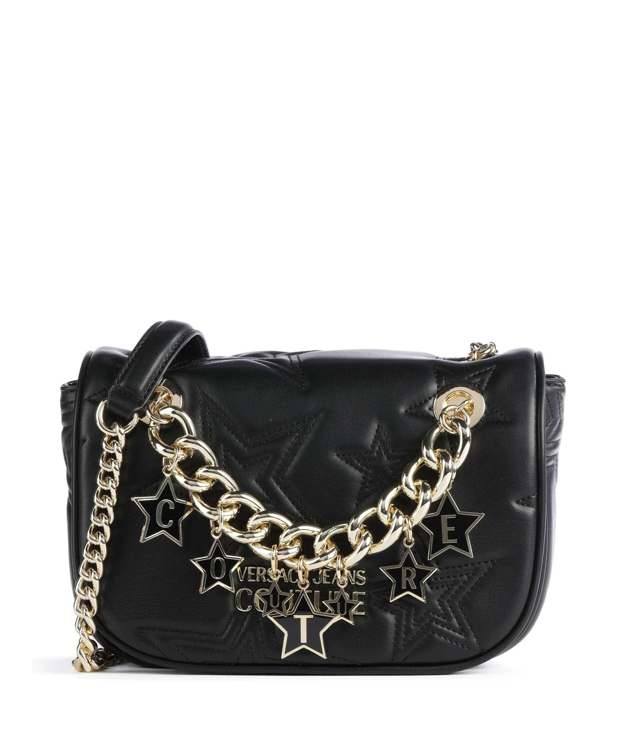  Versace Jeans Couture Stars Couture Borsa a tracolla pelle sintetica nero  