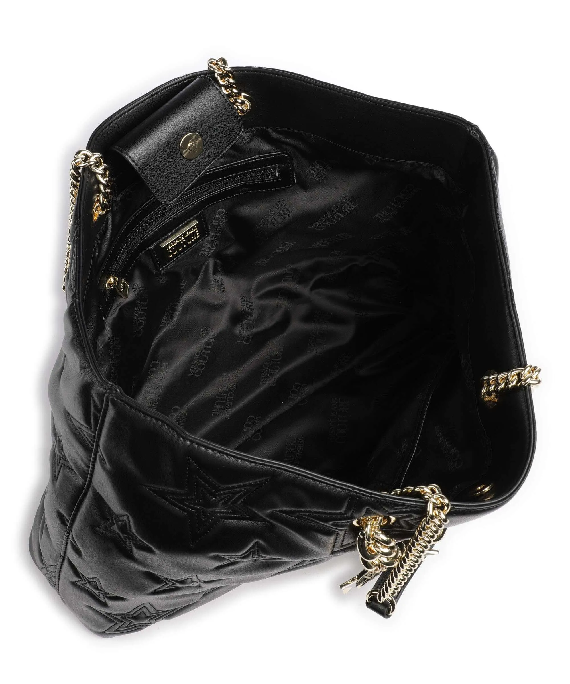 Versace Jeans Couture Stars Couture Borsa shopper pelle sintetica nero  