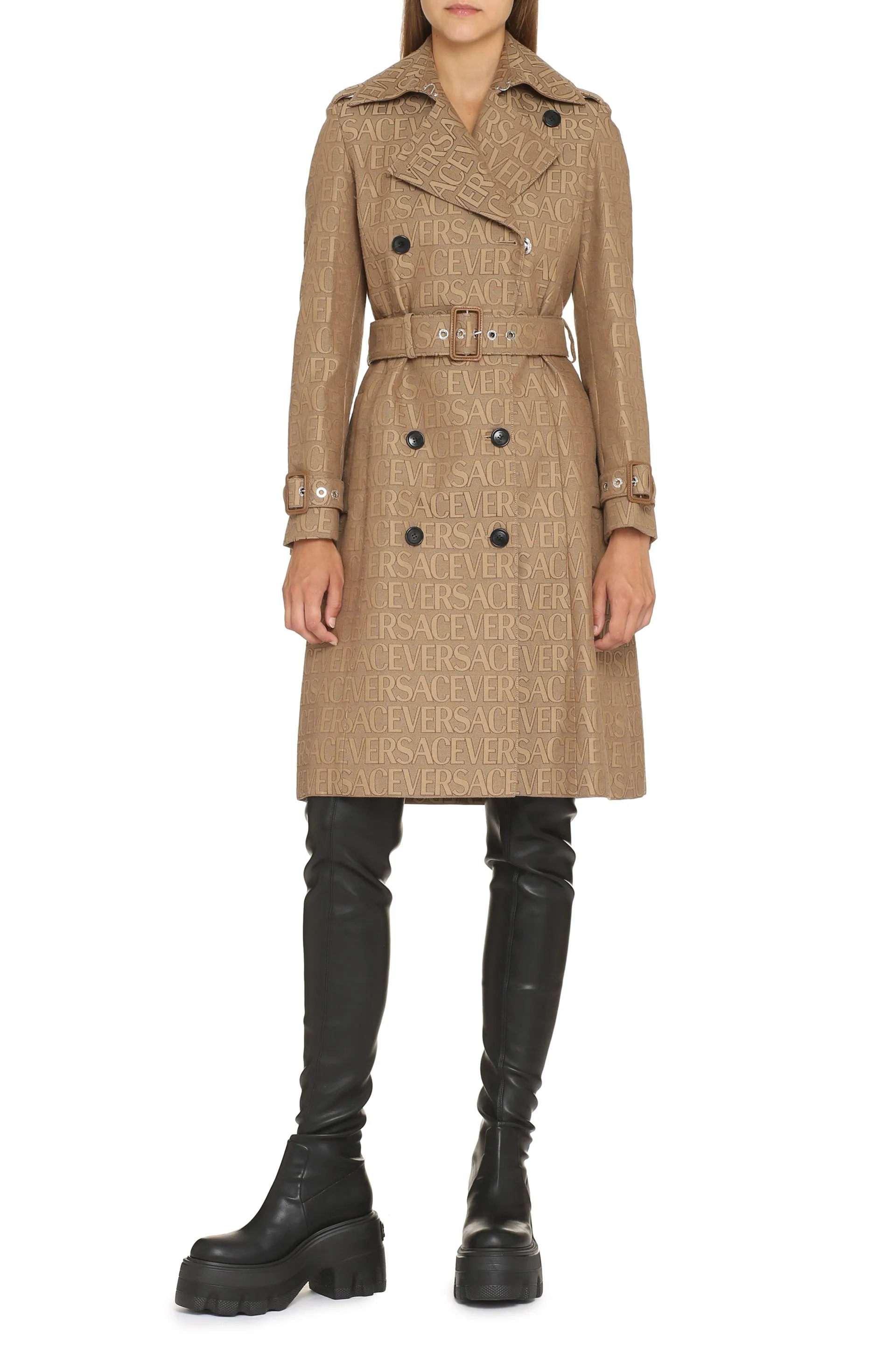 Versace Trench coat in misto cotone
