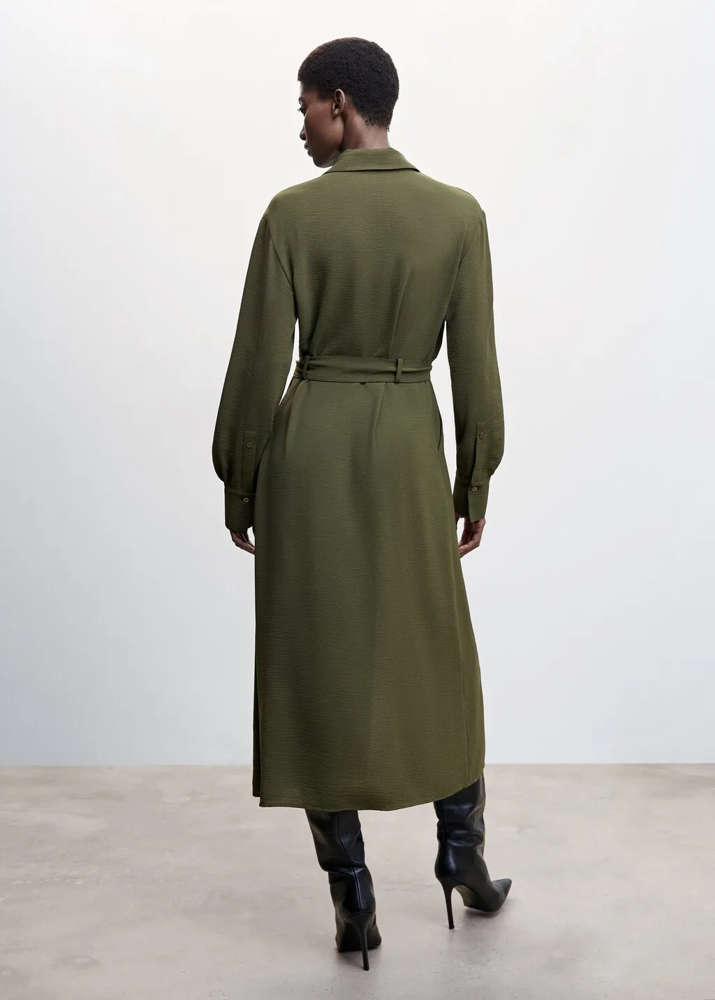 Vestito camicione cintura