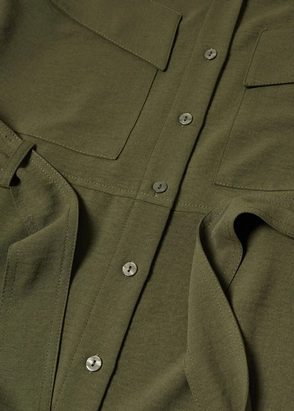 Vestito camicione cintura