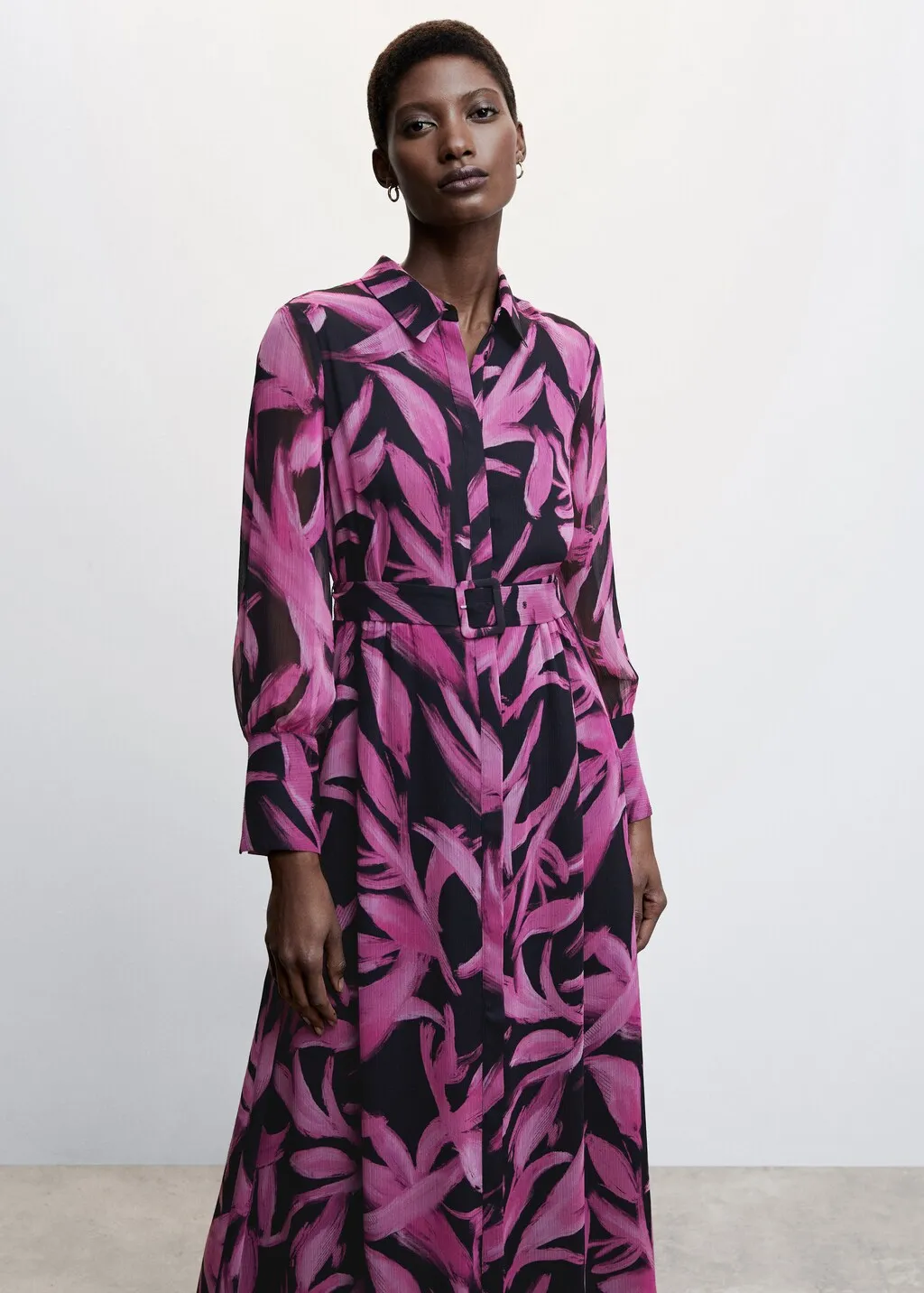Vestito chiffon stampato