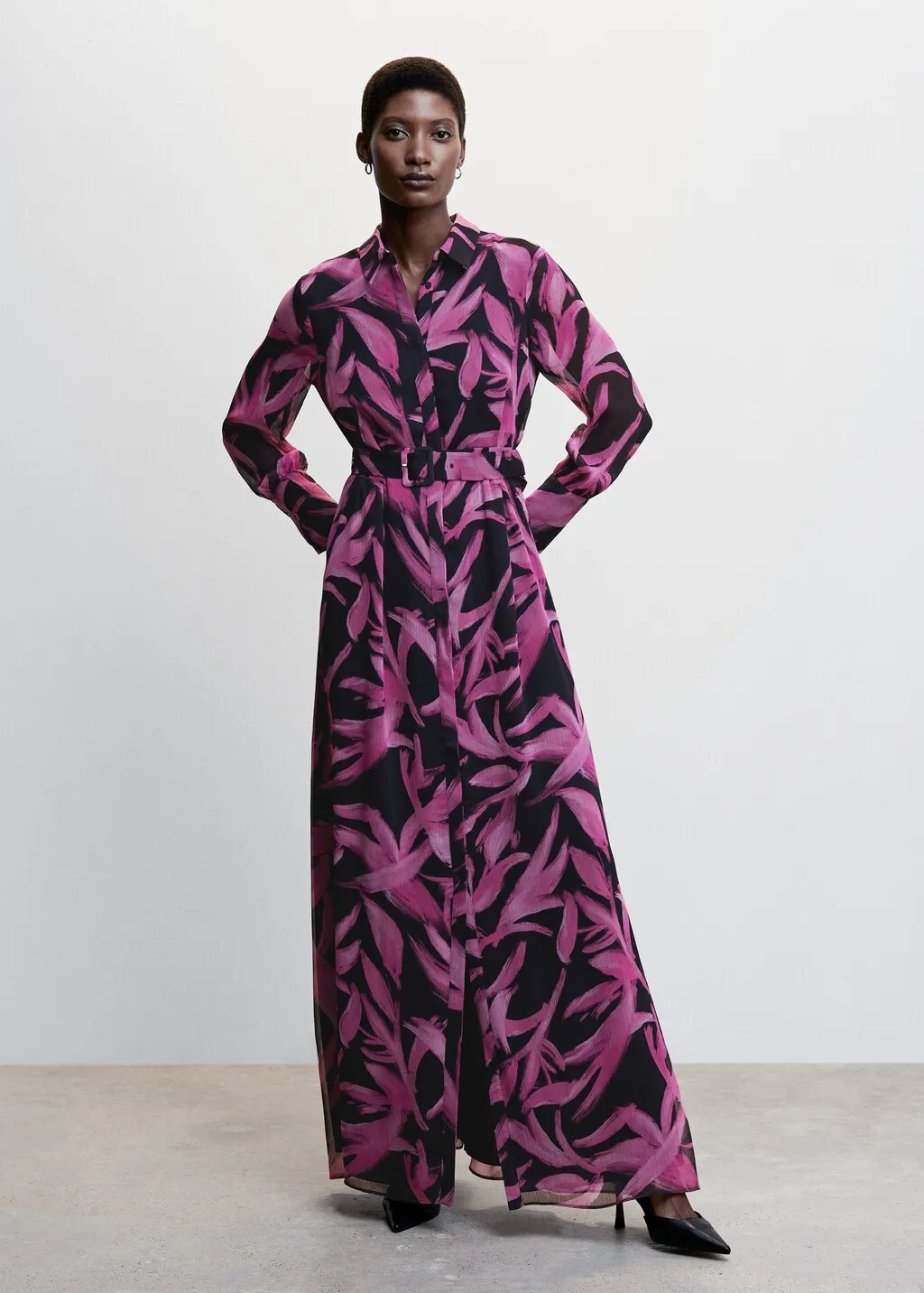 Vestito chiffon stampato