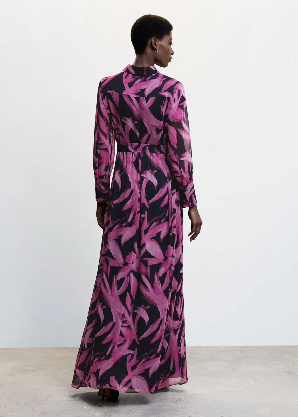 Vestito chiffon stampato