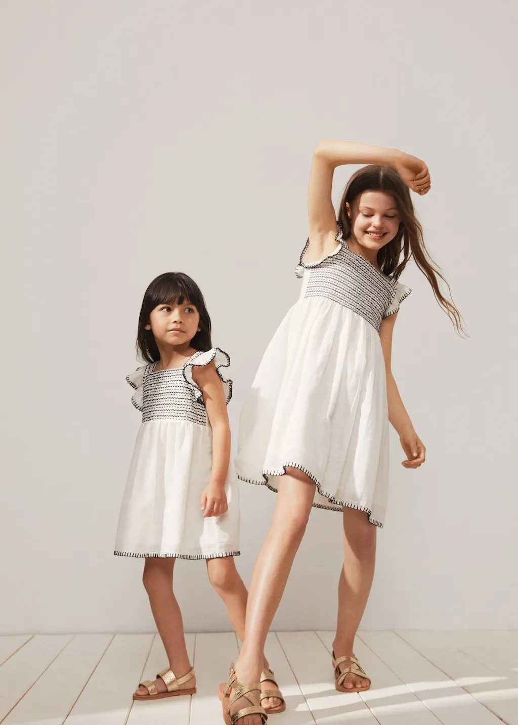 Vestito cotone testurizzato