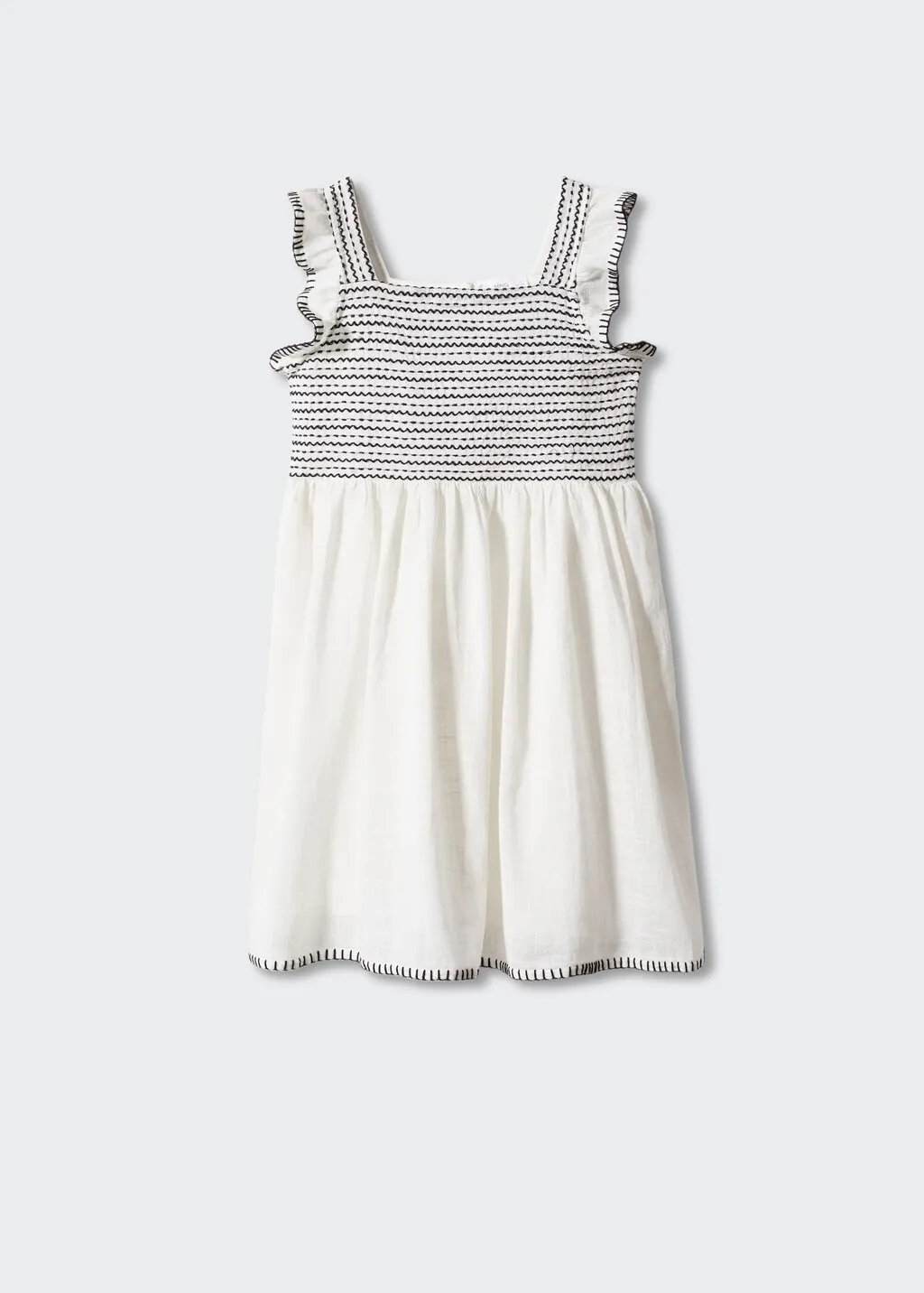 Vestito cotone testurizzato