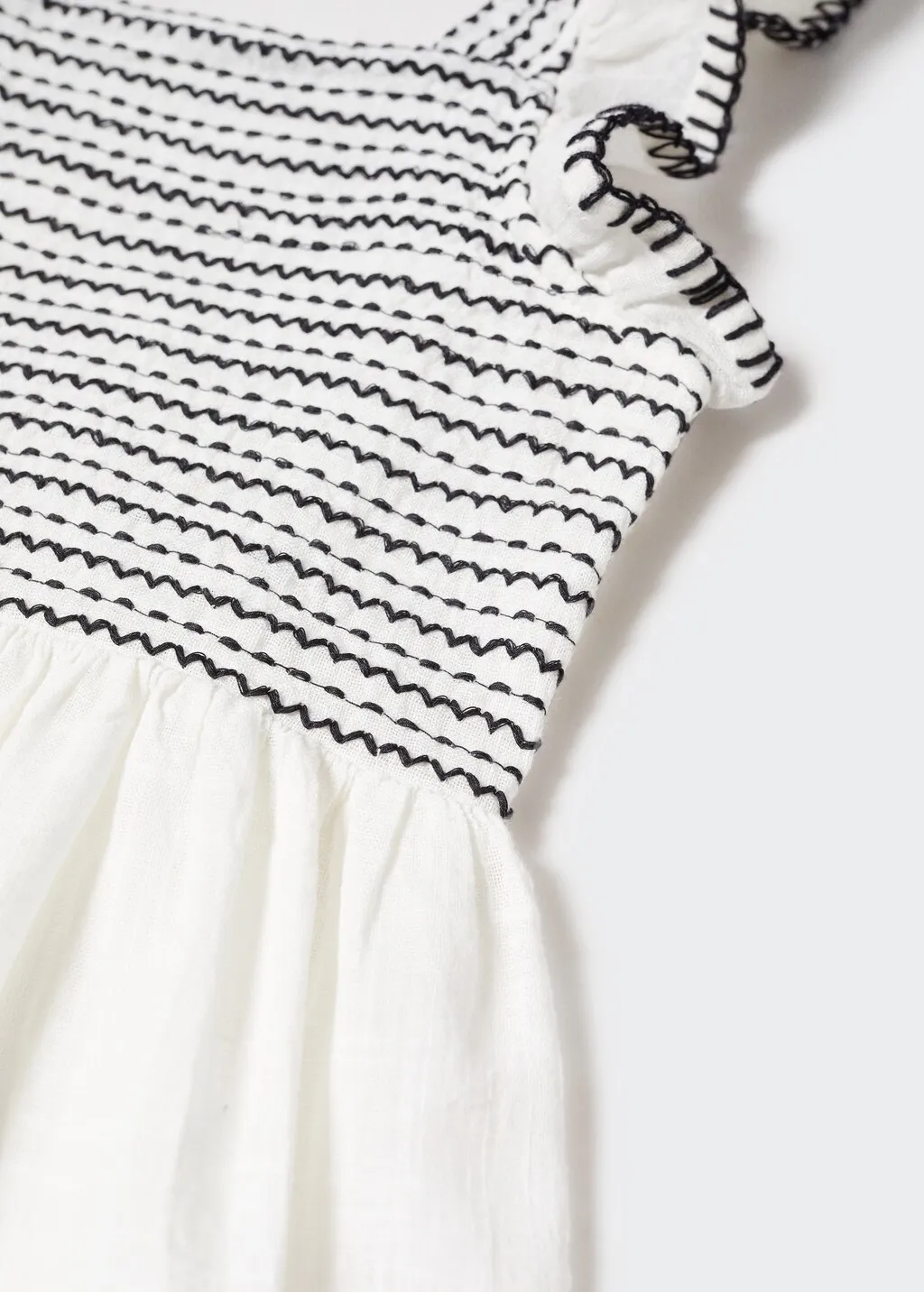 Vestito cotone testurizzato