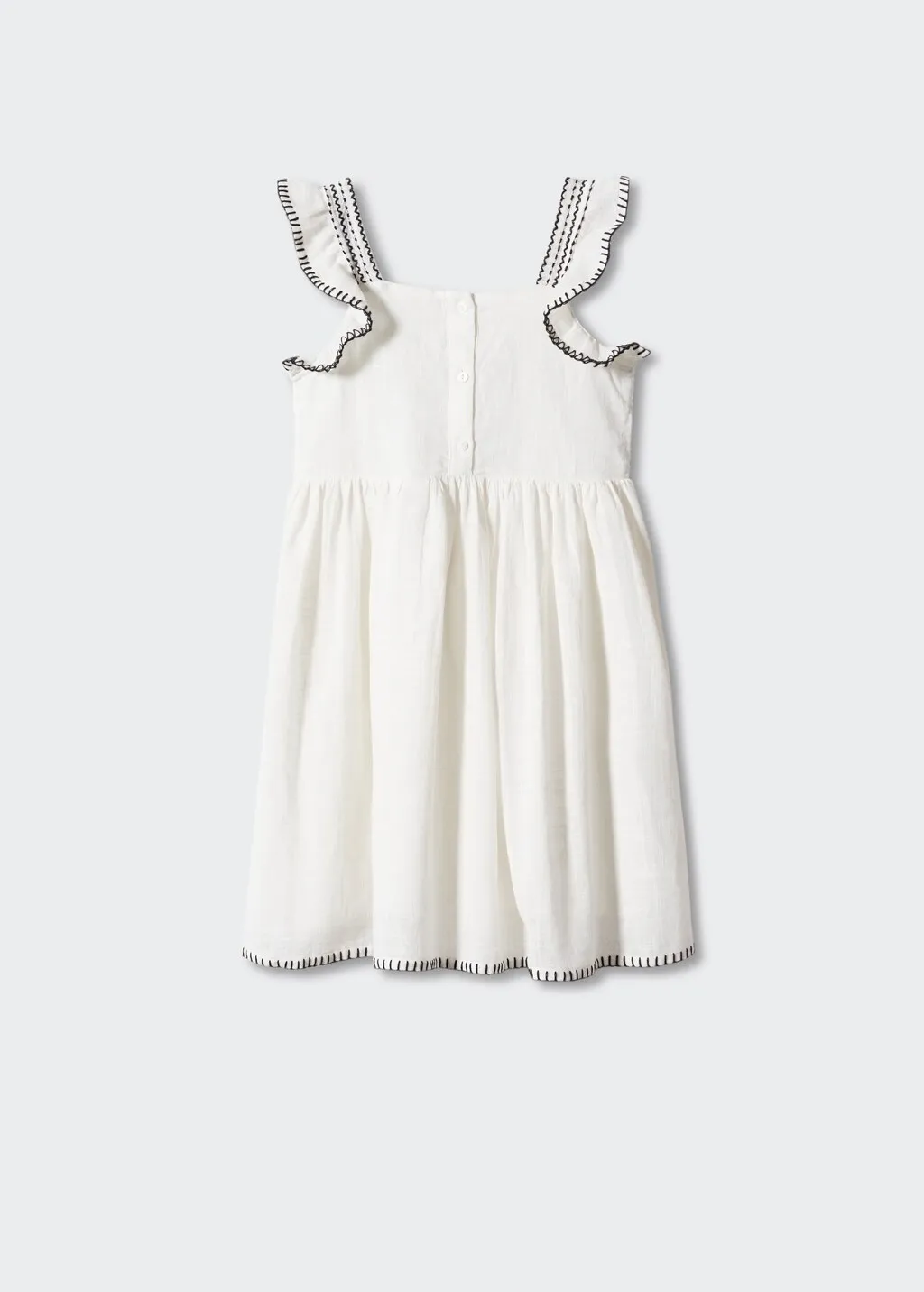 Vestito cotone testurizzato