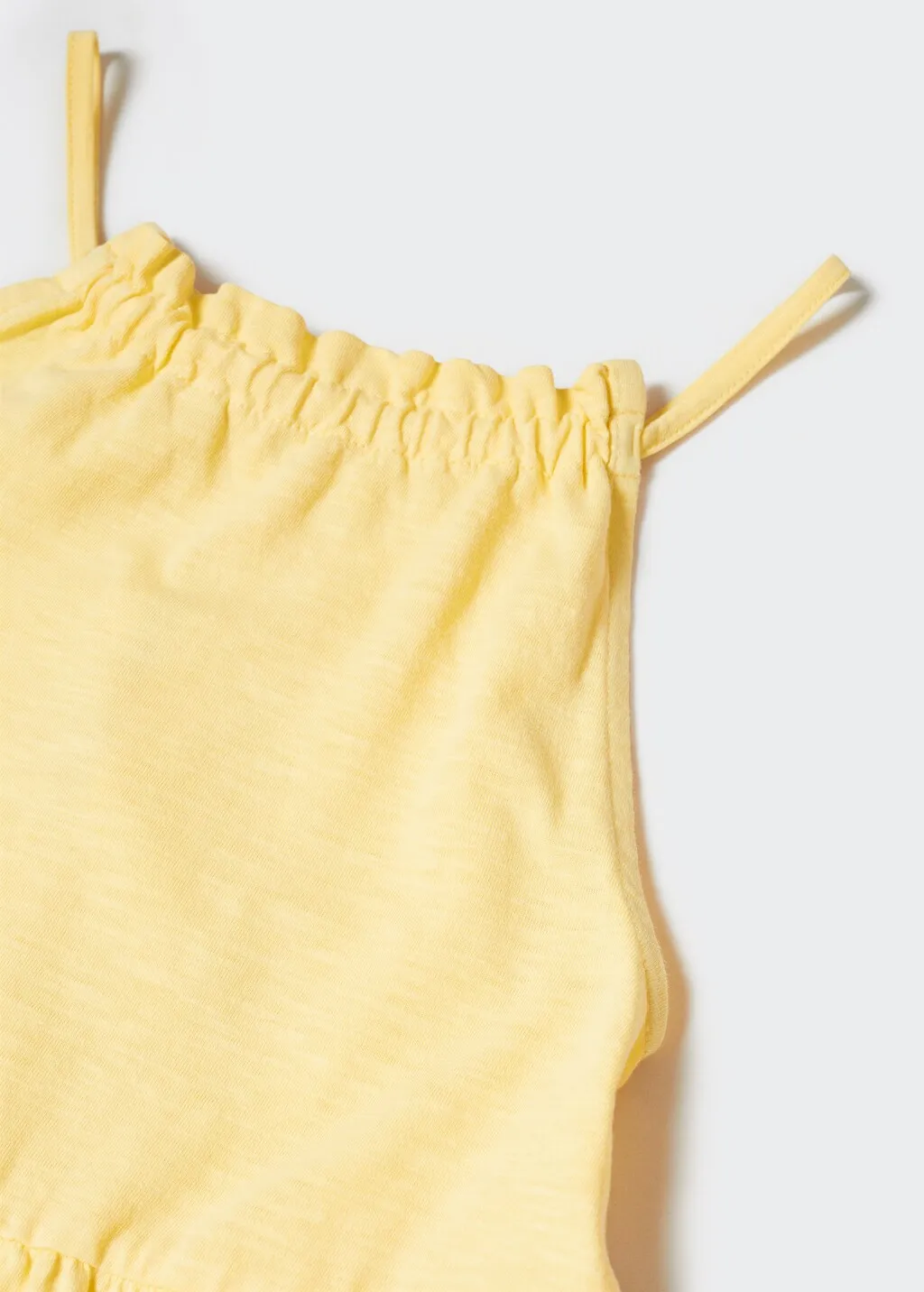 Vestito cotone volant