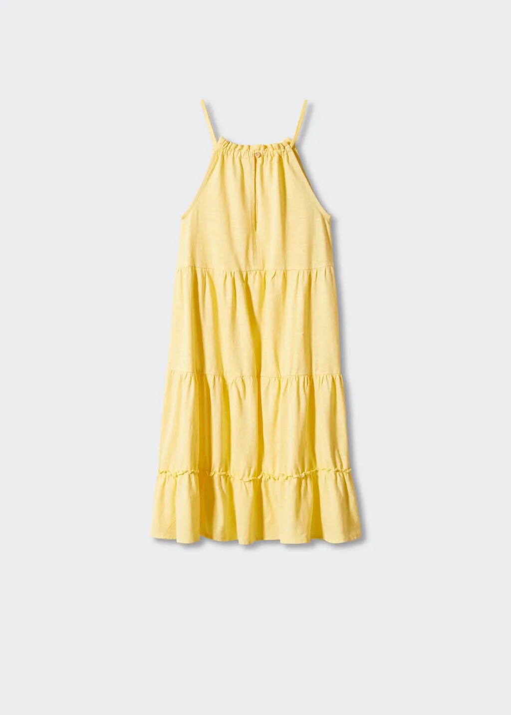 Vestito cotone volant