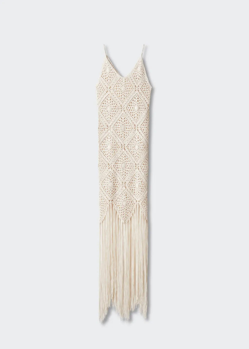 Vestito crochet frange