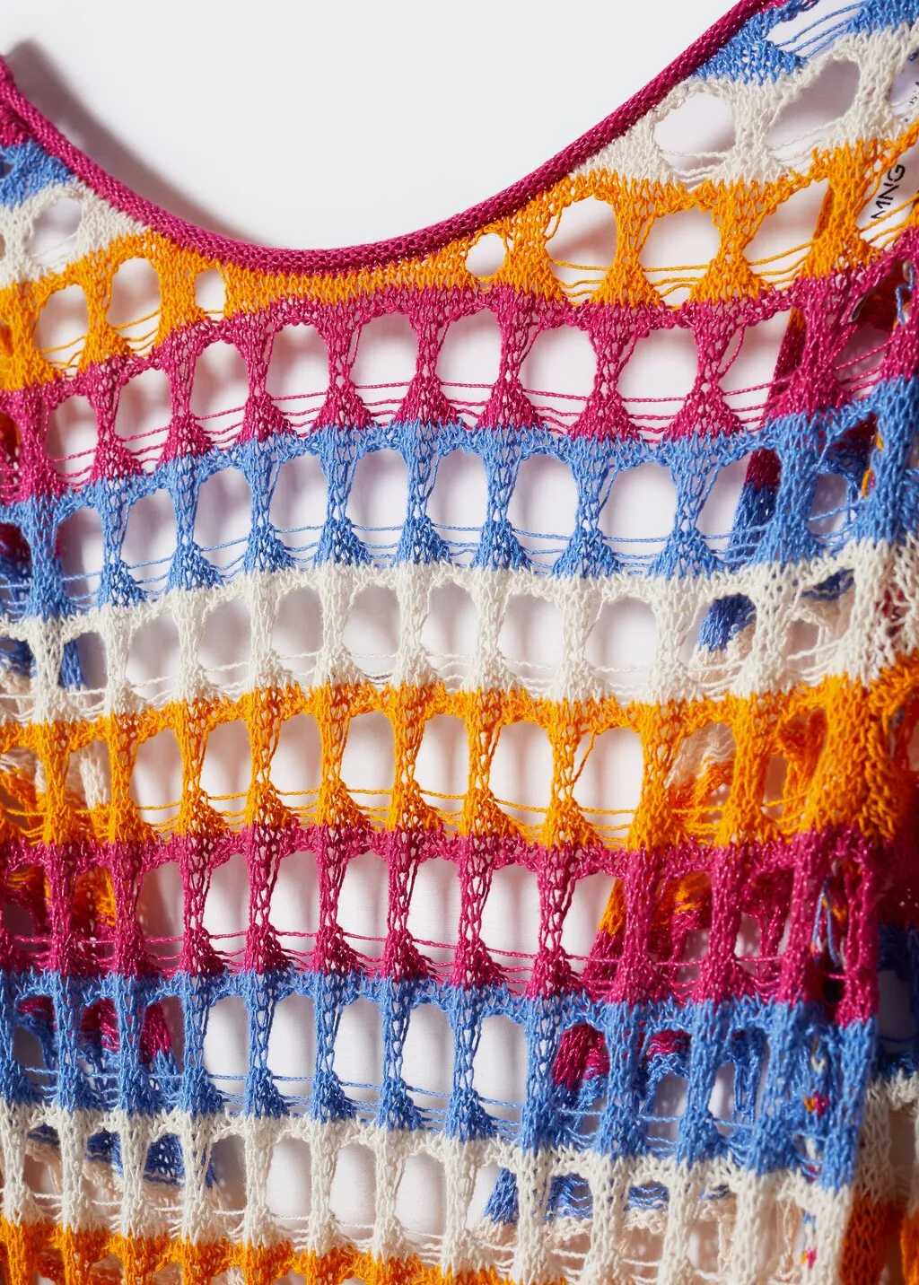 Vestito crochet multicolore