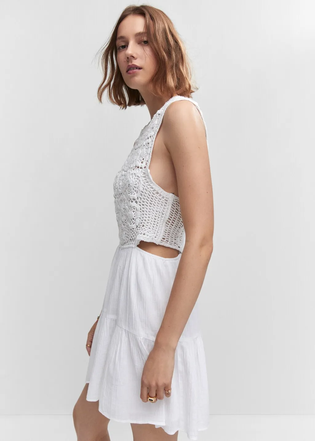 Vestito crochet spacchi
