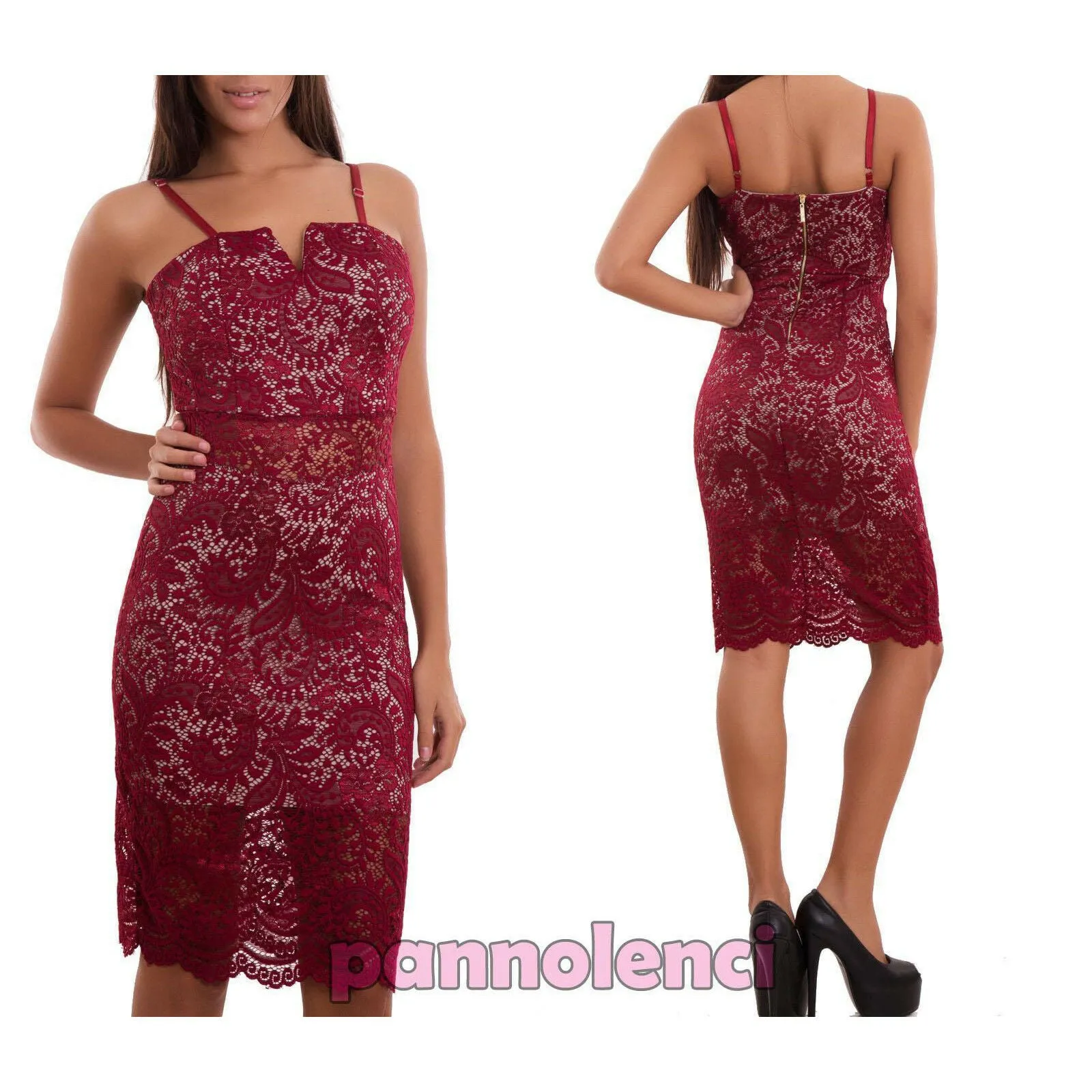 Vestito donna miniabito tubino CJ-1778