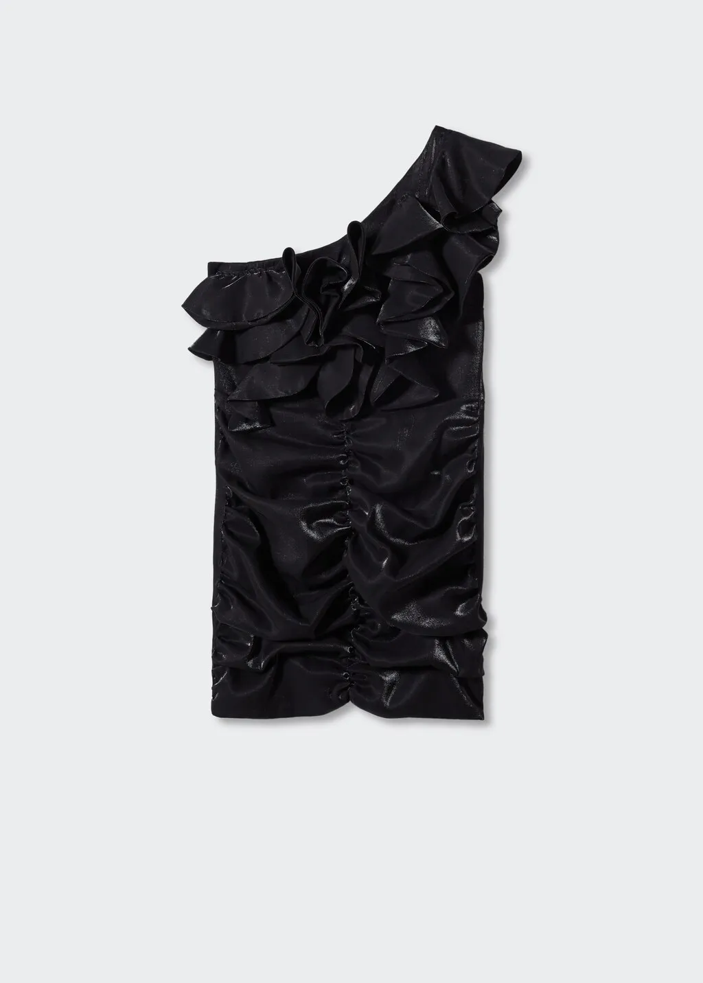 Vestito drappeggiato volant