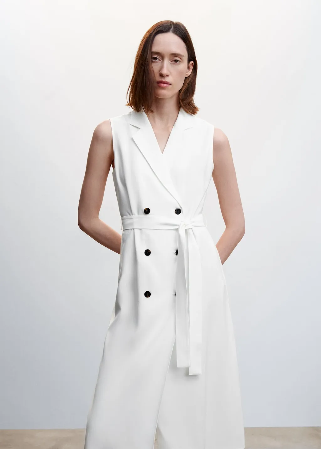 Vestito gilet midi