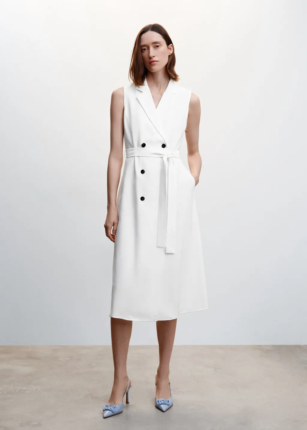 Vestito gilet midi