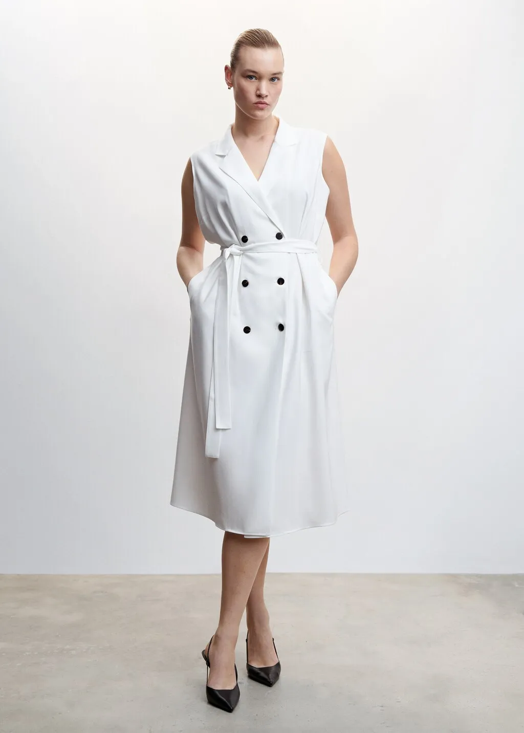 Vestito gilet midi