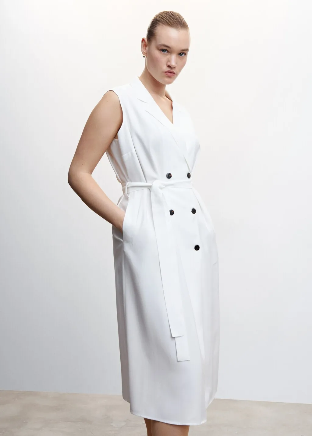 Vestito gilet midi
