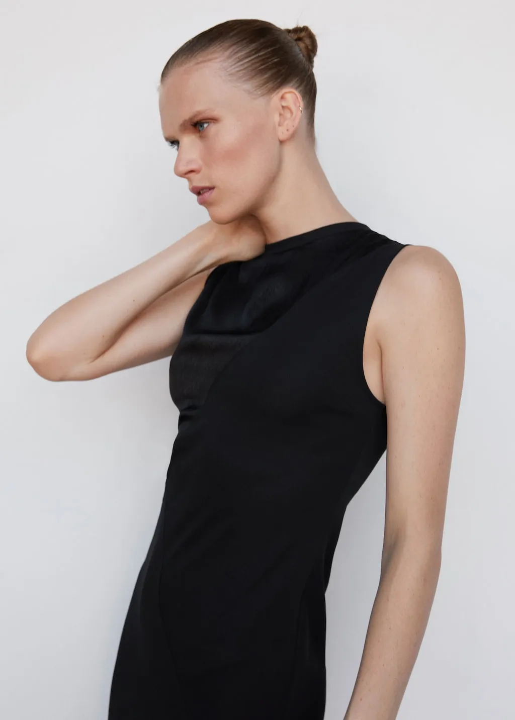 Vestito inserto satinato