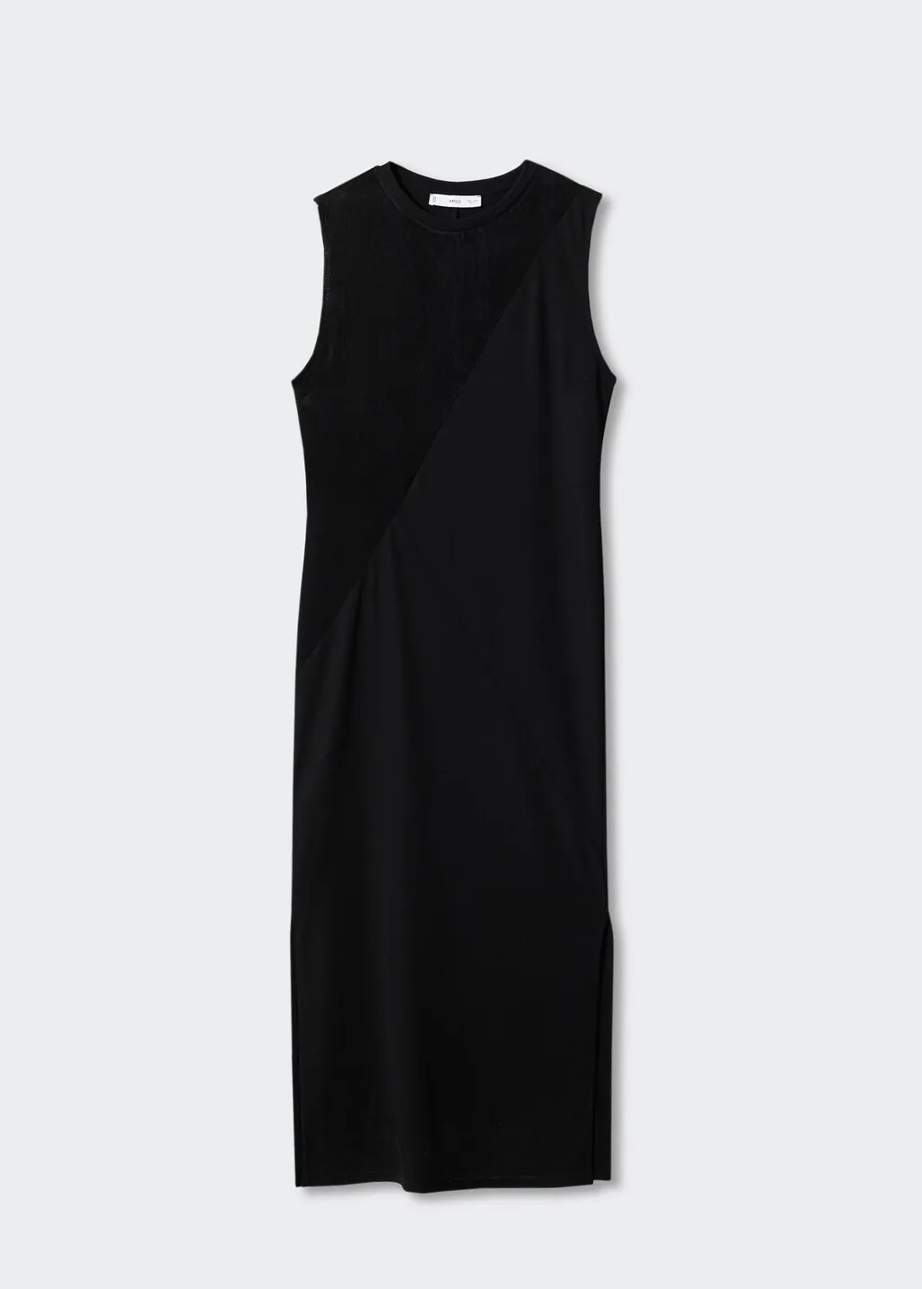 Vestito inserto satinato