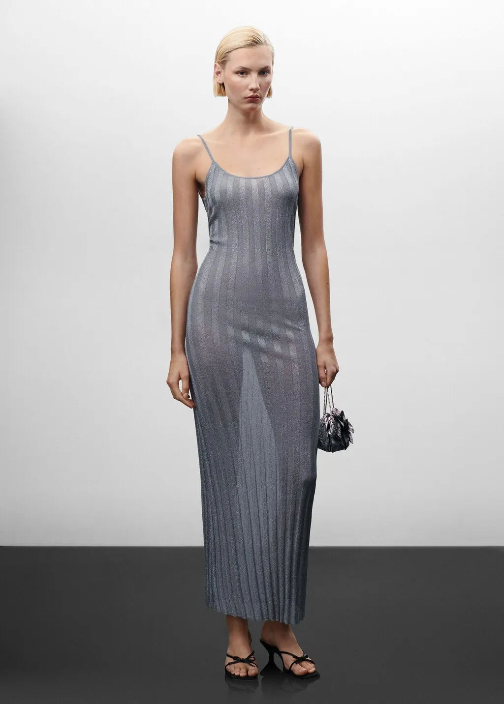 Vestito lurex schiena scoperta
