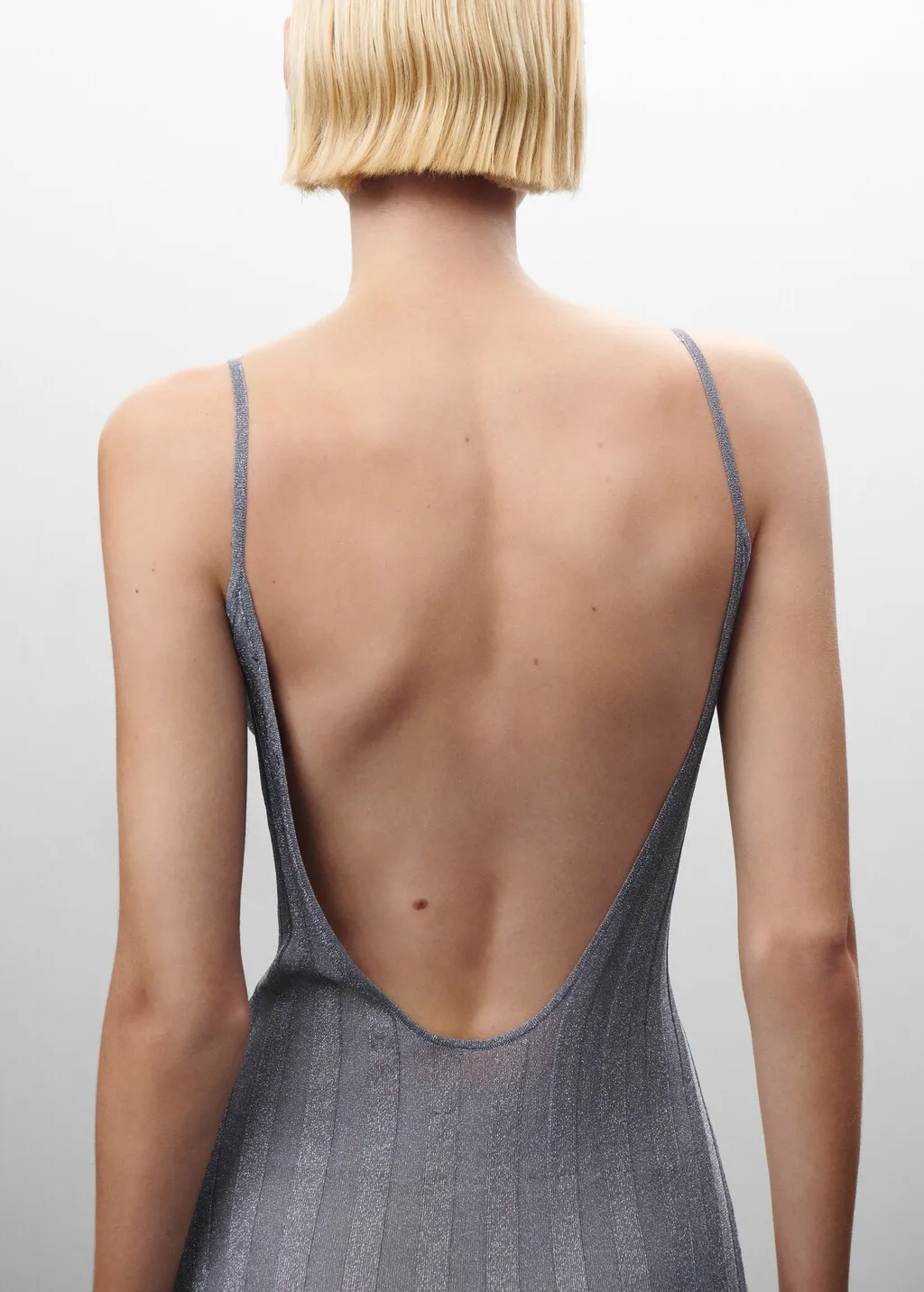 Vestito lurex schiena scoperta