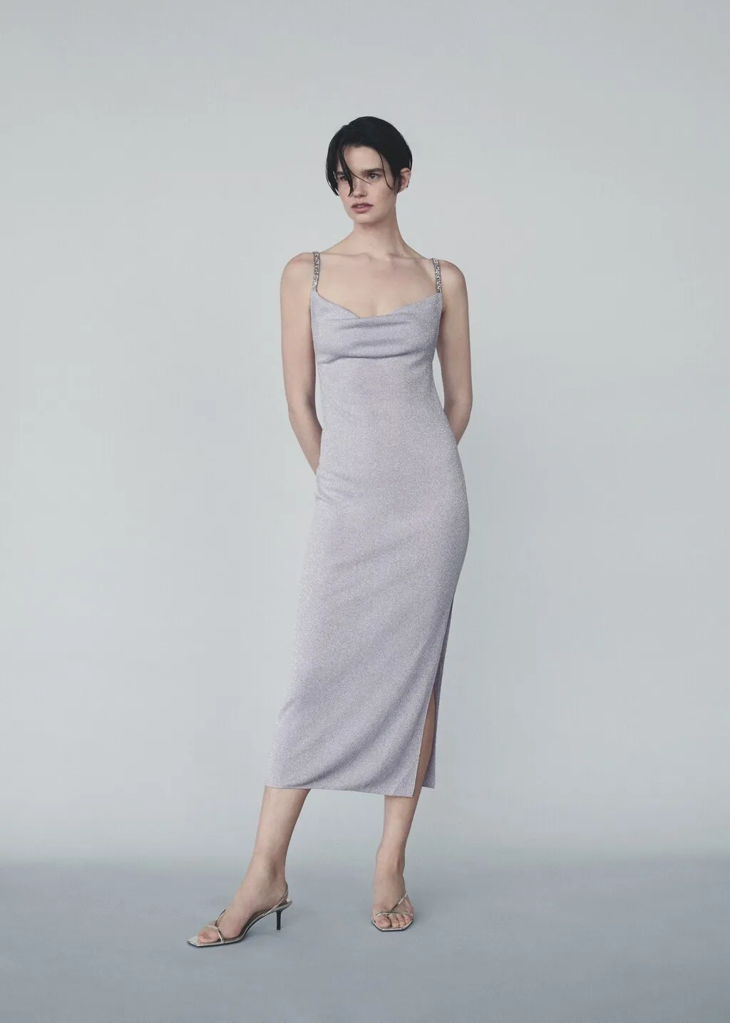 Vestito lurex strass