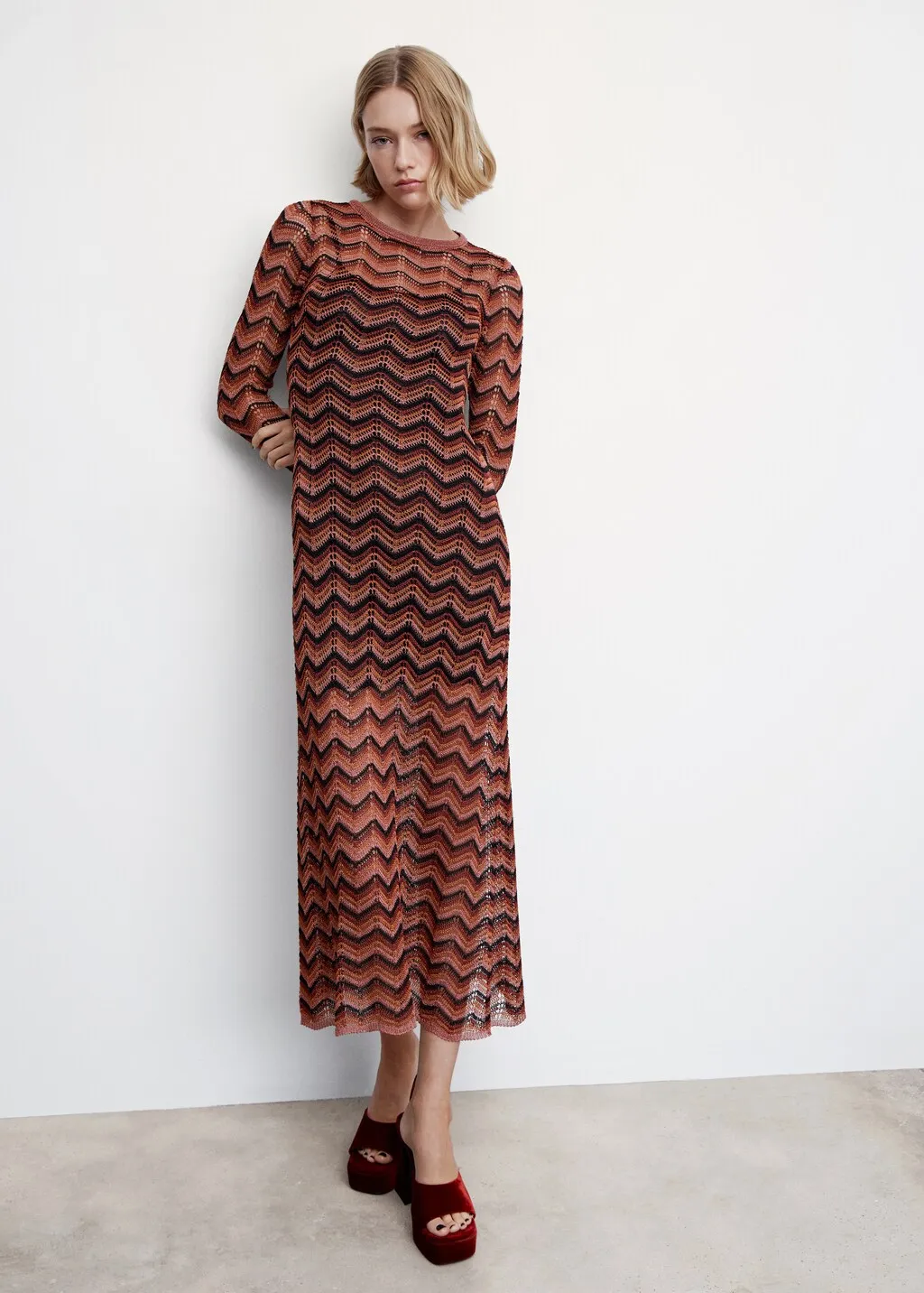 Vestito maglia lurex
