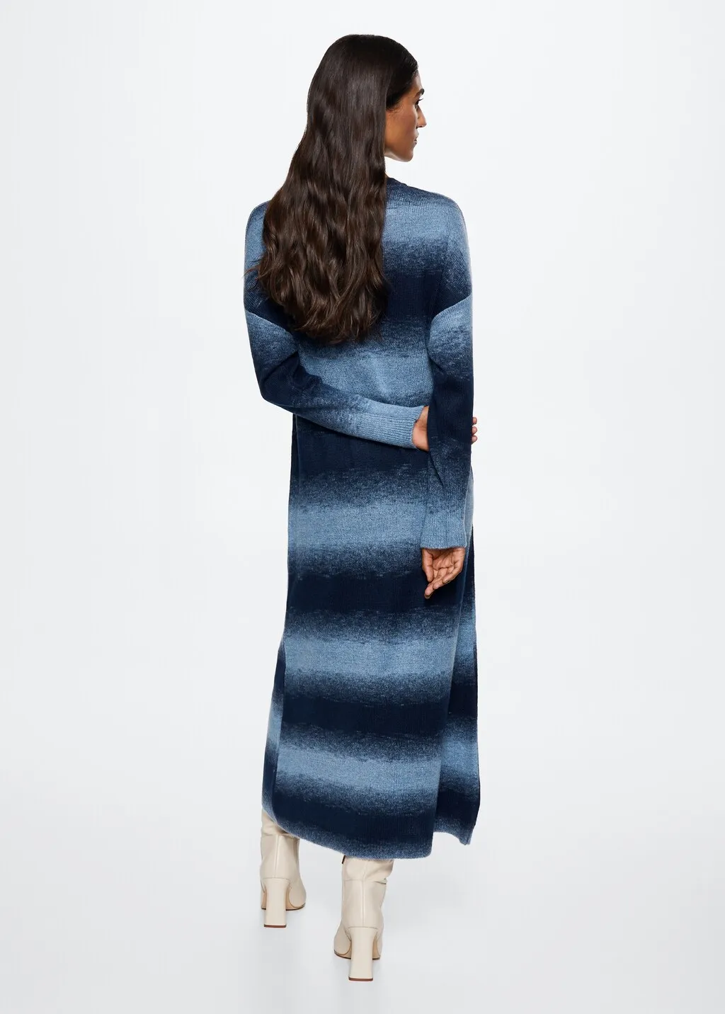 Vestito maglia righe