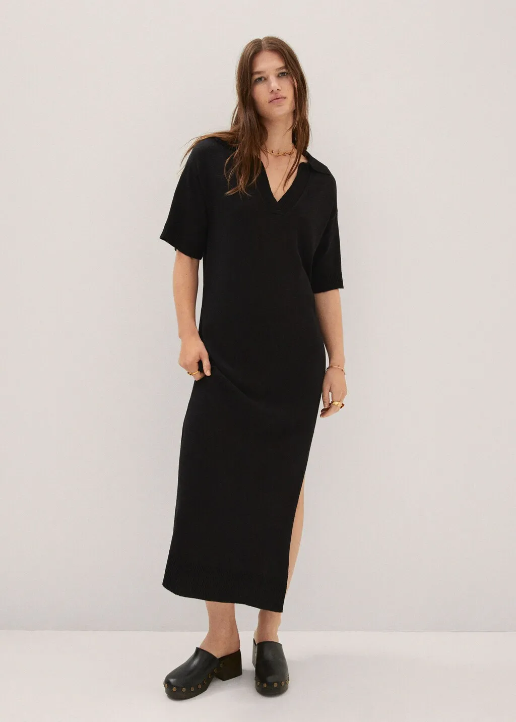 Vestito maglia spacchi