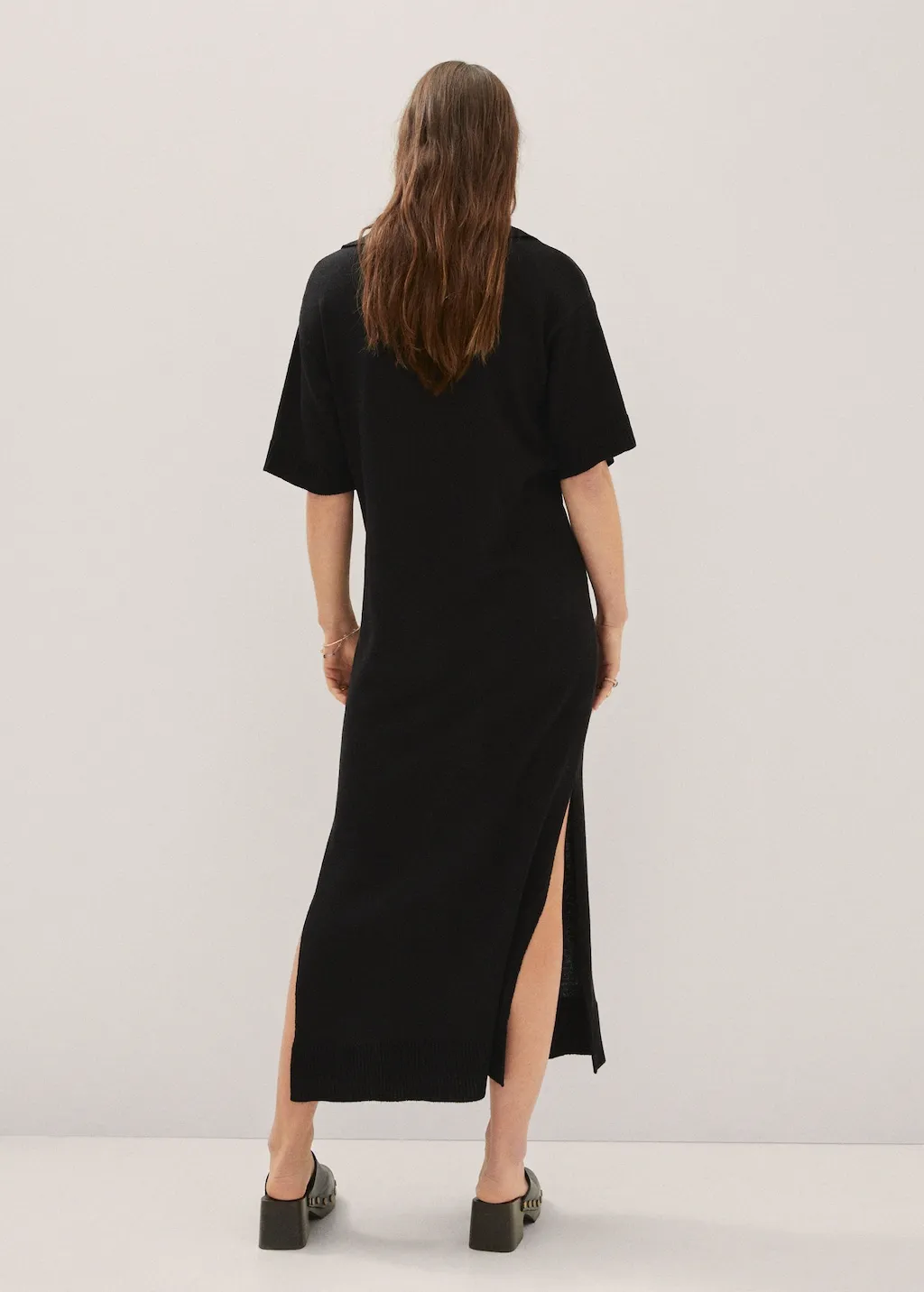 Vestito maglia spacchi
