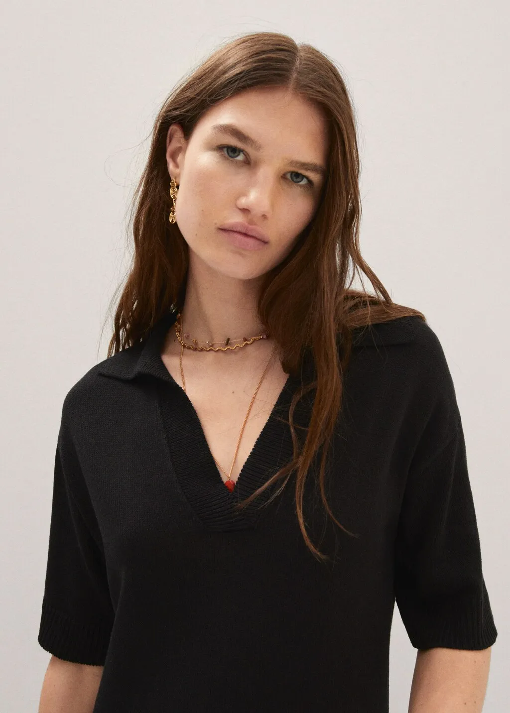 Vestito maglia spacchi