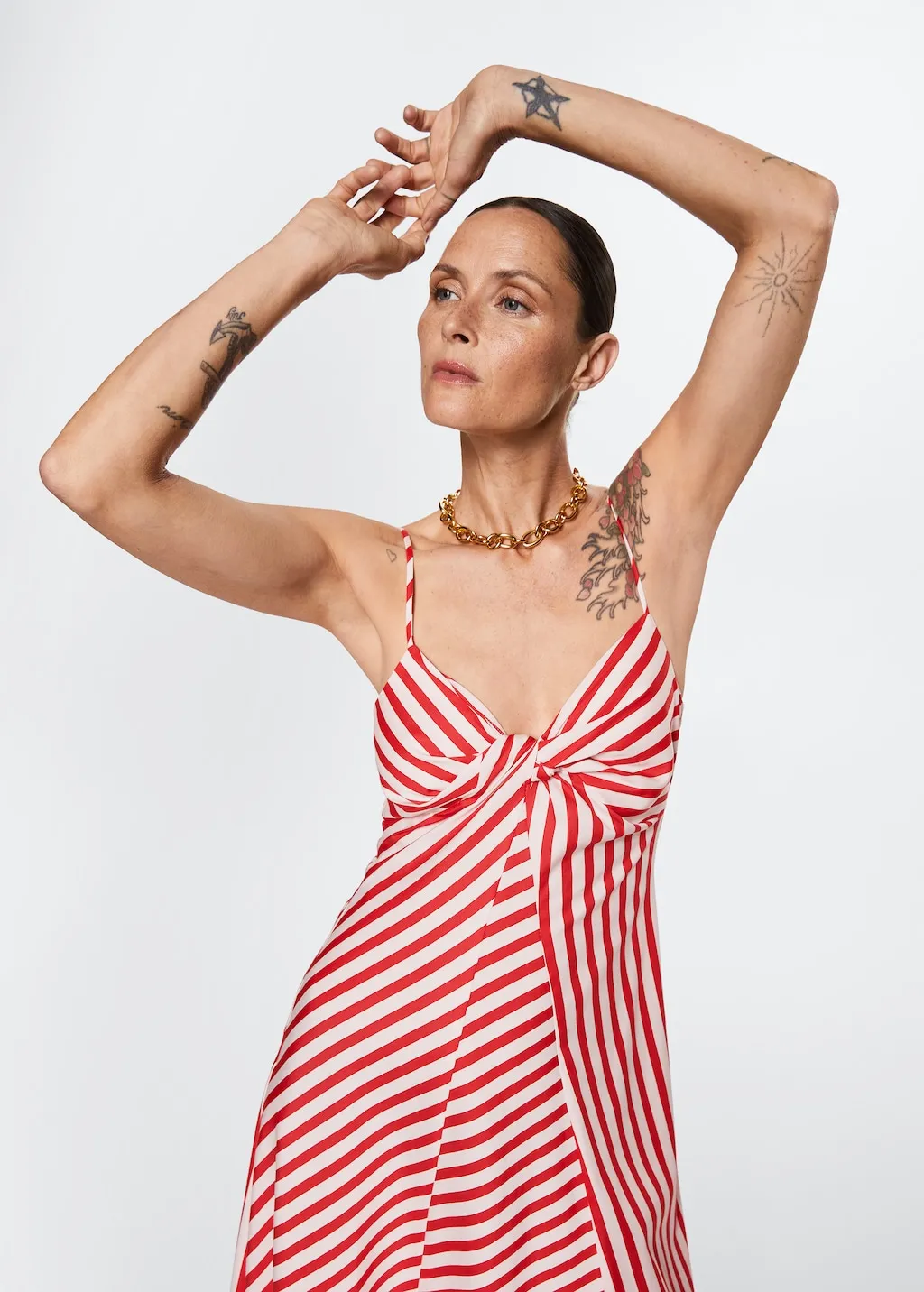 Vestito righe cotone