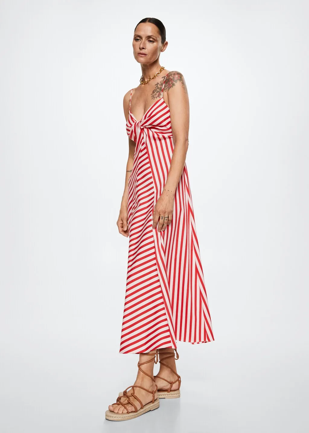 Vestito righe cotone